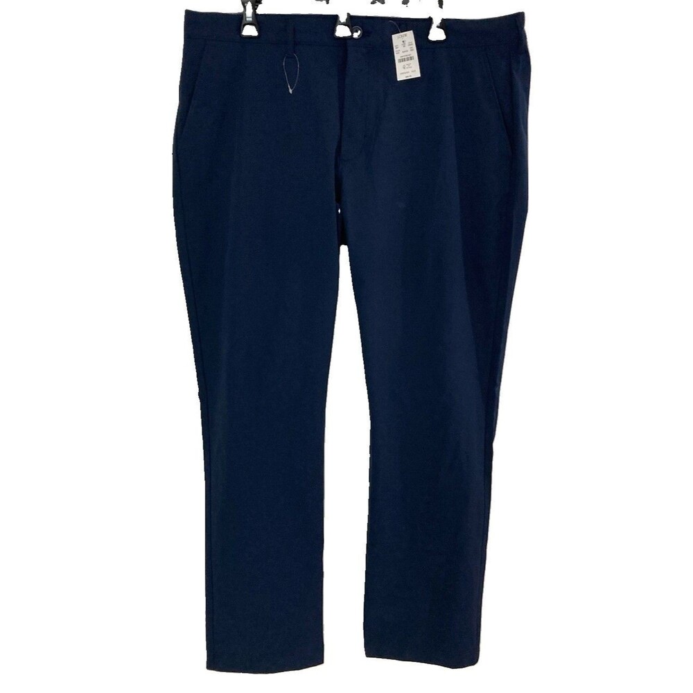 Men's J. Crew Straight Flex Chinos Navy Blue Size 38x32 NWT